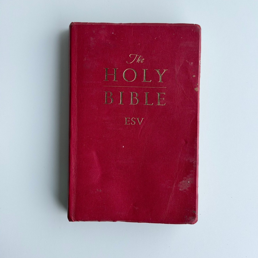 The Holy Bible ESV English Standard Version Red Soft Cover Crossway 2001